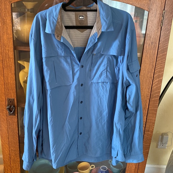 REI Other - REI men’s long sleeve XXL blue shirt